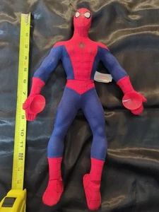 Peluche ventose Marvel Ultimate Spiderman 14 pollici film 2012 Toybiz PULITO VG - Foto 1 di 5