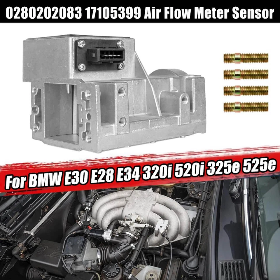 NEW 0280202083 Air Flow Meter Sensor For BMW E30 E28 E34 320i 520i 325e 525e - Image 1 of 4