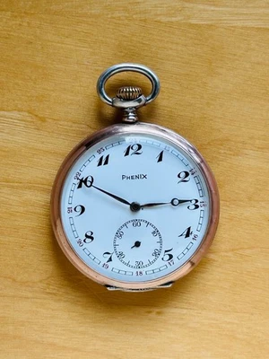 2T742 Antique phenix  silver pocket watch - Image 1 of 4