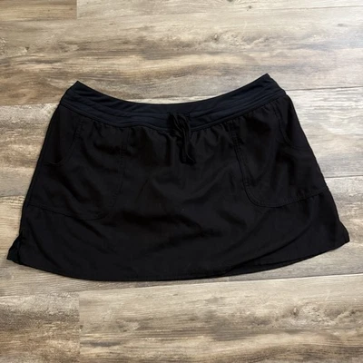 Falda de baño Croft & Barrow negra con parte inferior incorporada talla L para mujer Foto 1 de 4