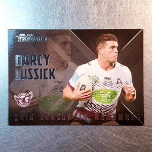 2017 NRL Traders Season to Remember Card SR11 Darcy Lussick Manly - Picture 1 of 2