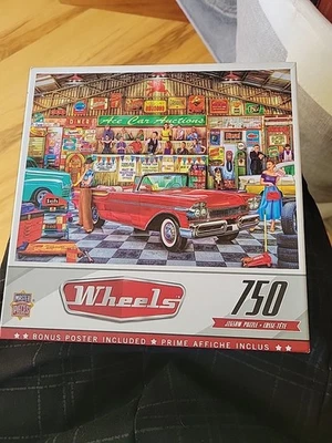 DAVE'S DINER PUZZLE NEW DAN HATALA MASTERPIECES 750 PC POSTER WHEELS 60920 FORD. - Image 1 of 2