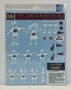 Florida State University FSU Seminoles Family Car Window Decals - New In Package - Picture 1 of 1