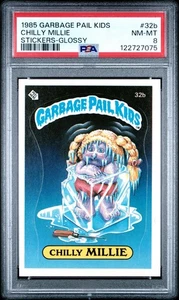 1985 Garbage Pail Kids #32b Chilly Millie Glossy Back Series 1 OS1 PSA 8 - Bild 1 von 2