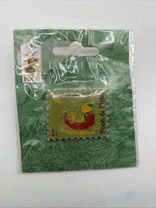 Disney Christmas Stamp Pooh & Piglet In A Sleigh O' Holy Night Collectible Pin - Picture 1 of 6