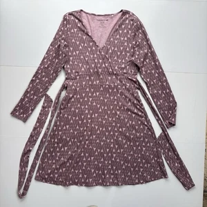 Vestido Toad Co Taco Imitación Envolvente Mujer Grande Púrpura Algodón Orgánico Bolsillos Tencel - Imagen 1 de 10