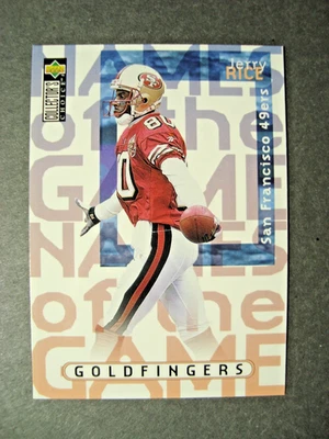 Jerry Rice #47 1997 Upper Deck Collector's Choice "Goldfingers" (nuevo) Foto 1 de 2