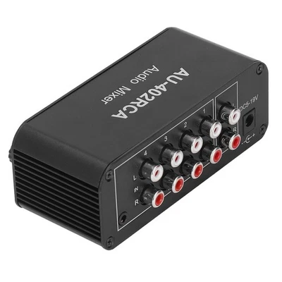 Audio Switch Splitter 4 Way Bidirectional Audio Switcher For DVD Speaker - Image 1 of 4