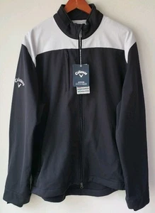 Callaway Men's Golf Jacket Weather Series Full-Zip Black Gray Size Medium - Picture 1 of 13