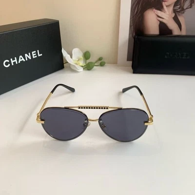 Chanel unisex frameless purple lens sunglasses - Image 1 of 4