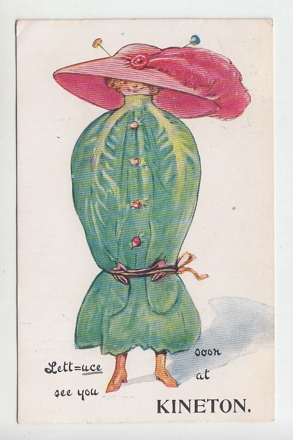 Novelty postcard; Lettuce see you soon at Kineton, Warwickshire - Image 1 of 1