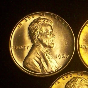 1937-P CHOICE BU - HIGH GRADE LINCOLN WHEAT CENT - VERY SOLID COIN - SEE PICS!! - Picture 1 of 4