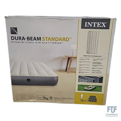 Intex 64101 - Luftmatratze Einzelbett Dura-Beam Single High, Aufblasbare Matratz - Bild 1 von 4
