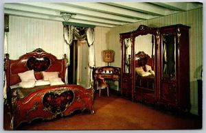 Vintage Sarasota Florida FL Mable Ringling Schlafzimmer Ringling Residenz Postkarte - Bild 1 von 2