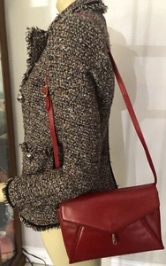 Salvatore Ferragamo Red Leather Handbag - Picture 1 of 16