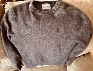 SuperDRY charcoal gray cashmere blend ultra soft sweater PRISTINE RARELY WORN - Picture 1 of 1