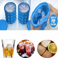 Summer Ice Cube Maker Mold Silicone Ice Bucket Space Saving Ice Cube Tray Tool
