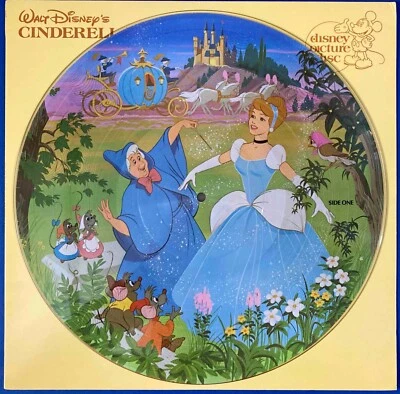 Cinderella Original US Vinyl PICTURE DISC LP Walt Disney MINT - Image 1 of 3