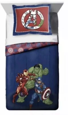 Juego de edredón y farsa Marvel Avengers Hero Time 2 piezas doble/completo Foto 1 de 4