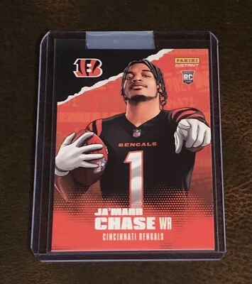 2021 PANINI INSTANT NFL DRAFT ILLUSTRATION #IS-JC JA'MARR CHASE - Image 1 of 2