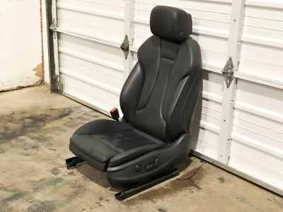 Asiento del conductor delantero izquierdo 15-20 Audi S3 8V *48K millas* cuero negro térmico 16 17 Foto 1 de 4
