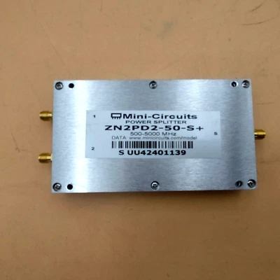 Mini-circuits  ZN2PD2-50-S+ 500-5000 MHz DC PASS POWER SPLITTER COMBINER SMA RF - Image 1 of 4