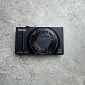 Nikon COOLPIX S8200 16.1MP 14x Optical Zoom Compact Digital Camera Full HD Black - Picture 1 of 6