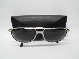 NOS PROTOCOL by FLEXON VTG PC11 Squared Aviator Black Polar Sunglasses 56-15-145 - Picture 1 of 16