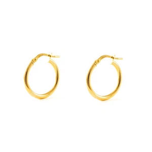 Orecchini a cerchio da donna 20x2 mm - oro giallo 9K (375) (T2070P9K) - Foto 1 di 4