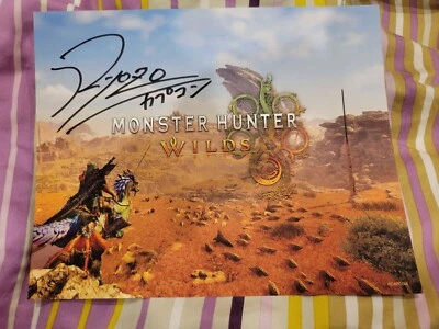 Monster Hunter Wilds Ryozo Tsujimoto Signature Poster Pax West 2024 - Image 1 of 2