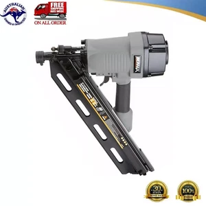 Pneumatic 34 Degree Framing Nailer For Clipped Head Paper Collated 90mm Nails - Picture 1 of 3