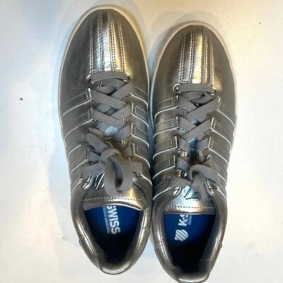 K-Swiss Women's Court style  Silver  Tennis Court Shoes Size 10 US.  EU 42  NWOB - Image 1 of 4