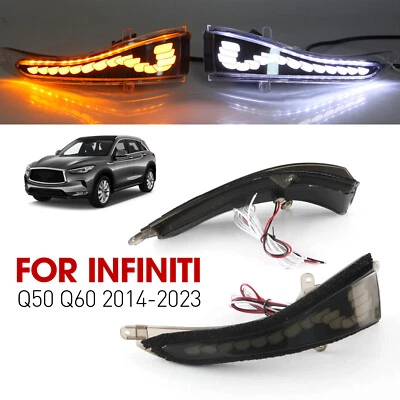 For Infiniti Q50 Q60 2014-2023 "LED Mirror Sequential Signal Light & Fog Light - Image 1 of 4