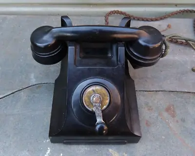 Vintage Original London Transport Telephone Ericsson Crank-Wind Bakelite • 79.34€