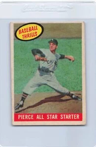 1959 Topps #466 Pierce All Star Starter VG *6555 - Picture 1 of 2