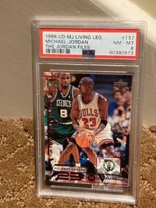 1998 UD Upper Deck MJ Michael Jordan PSA 8 #137 Card NEWCASE Living Legend Files - Picture 1 of 1