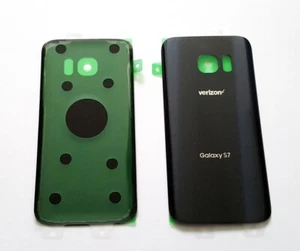 Back cover Glass For Samsung Galaxy S7 Verizon G930V~ Black/Onyx - Picture 1 of 2