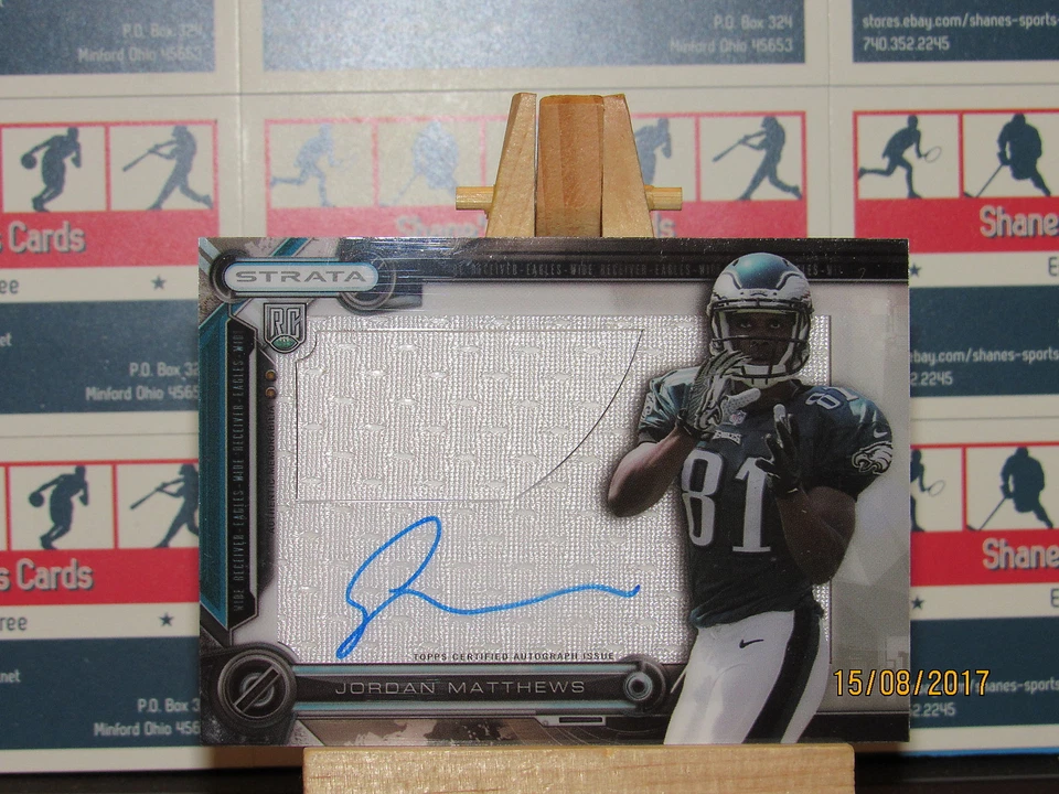 2014 Topps Strata Clear Cut Rookie Relic Autographs #CCARJMA Jordan Matthews - Image 1 of 1