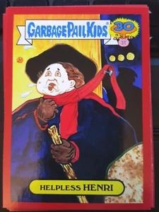 Garbage Pail Kids 2015 Serie 2 30th 10a Helpless Henri Rojo Artístico Casi Nuevo-Como Nuevo - Imagen 1 de 1