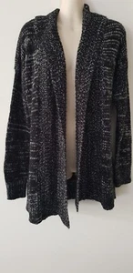 LADIES BLACK & WHITE *LEE COOPER  CARDIGAN*SIZE 12*PRELOVED - Picture 1 of 5