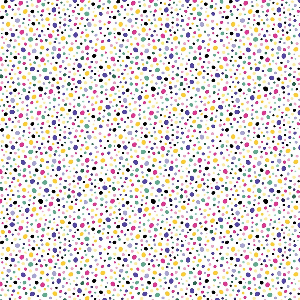 Tela blanca de abrazos y ronroneos de frijoles dulces de Leezawork 44" de ancho Dear Stella por comprar Foto 1 de 3