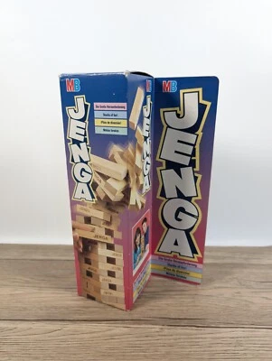 Jenga by MB Games Complete Hardwood Blocks 1993 Board Game Vintage Family Fun  - Image 1 of 4