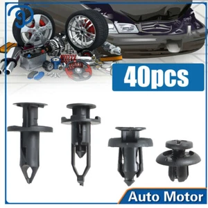 40 piezas de plástico para carrocería de automóvil sujetadores de remache panel de ajuste moldura clips automáticos - Imagen 1 de 17