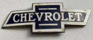Chevrolet Enamel Radiator Bow Tie Emblem Badge 1915-1928 Antique - Foto 1 di 2