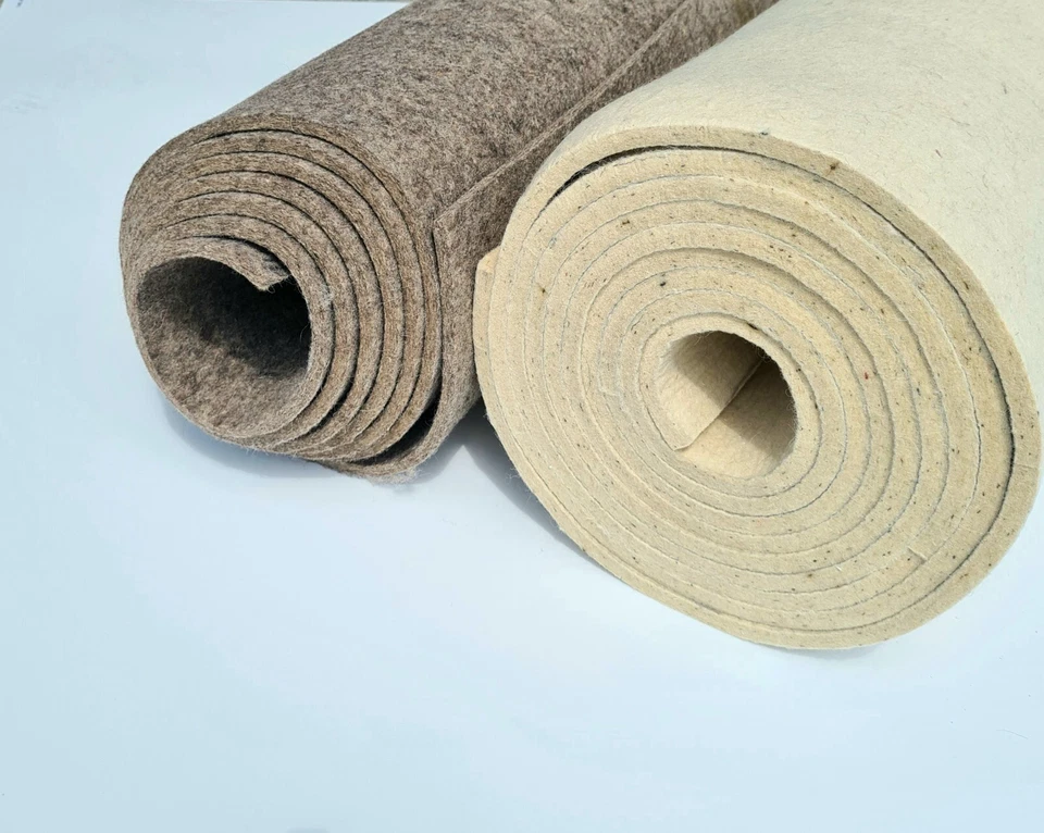 Filz 100% Schurwolle Schafwolle Wollfilz Filzmatte Meterware Natur Produkt - Bild 1 von 3