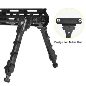 Tactical M-Lok Bipod Aluminum M-lok 7.5"-9" Adjustable Spring Rifle Bipod - Picture 1 of 6