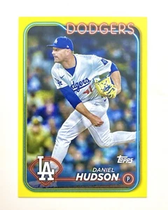 Daniel Hudson 2024 Topps Update Daniel Hudson Yellow Dodgers - Picture 1 of 2