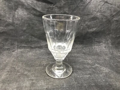 Ancien verre à absinthe en cristal, Verre taillé en facette / VINTAGE bistrot - Photo 1/4