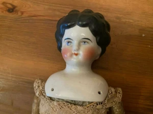 Porzellan Figur Porzellanfigur Puppe Puppenkopf Biedermeier   - Bild 1 von 4