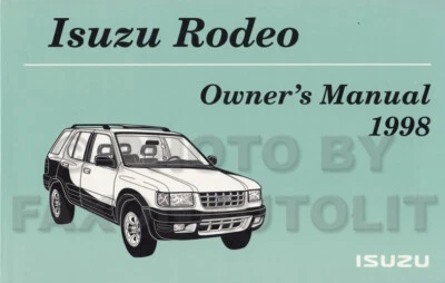 Nuevo Isuzu Rodeo 1998 manual del propietario con extras original OEM guía del propietario Foto 1 de 2